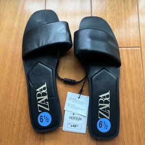 NWT Zara Slide Sandals Size 6.5